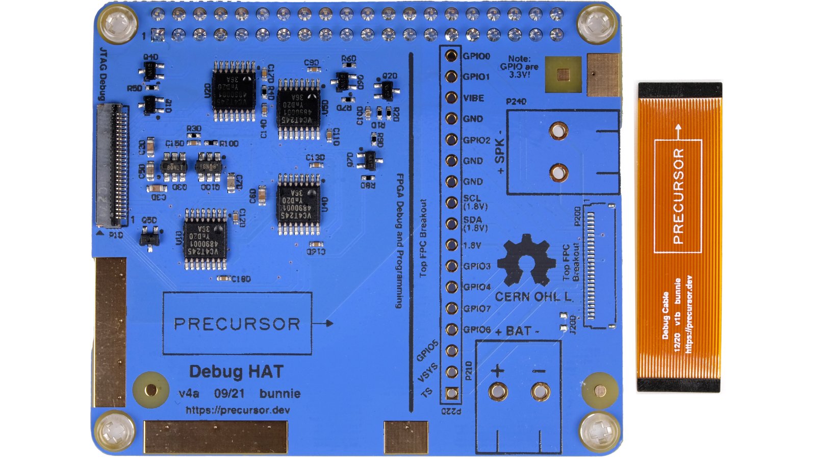 Precursor Raspberry Pi Debug HAT
